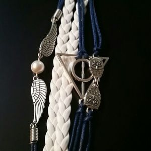 Leather braided bracelet