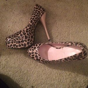 Cheetah print heels