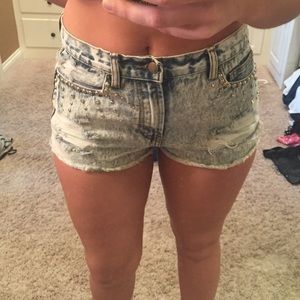 High waisted shorts