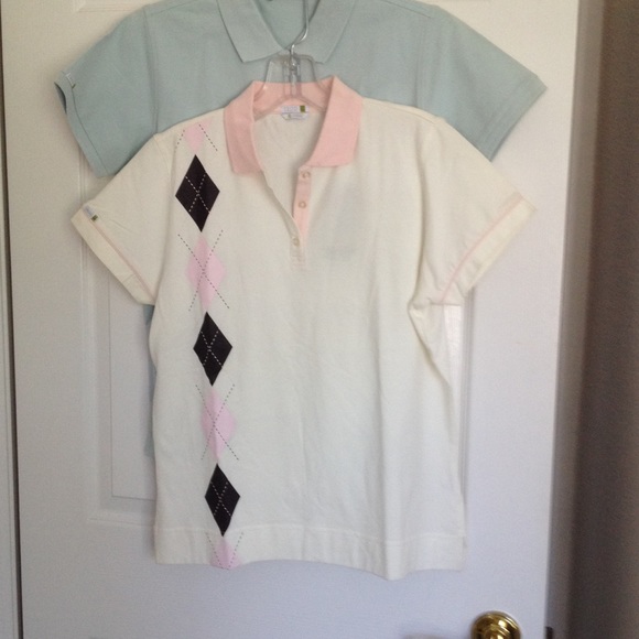 Izod lady's golf shirts x 2 pcs Size medium NWT