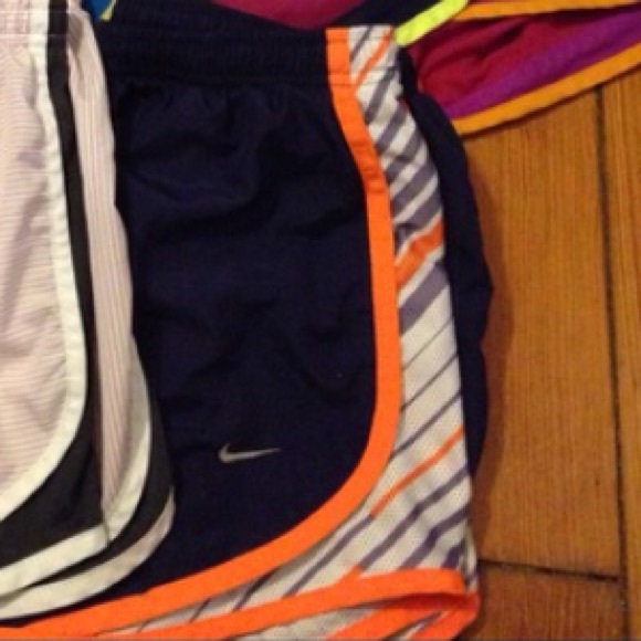 Blue nike running shorts
