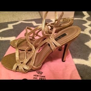 Gold Sparkle Nina Gladiator Heels Gold Sparkle Nina Gladiator Heels