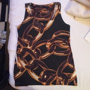 Gold chain tank