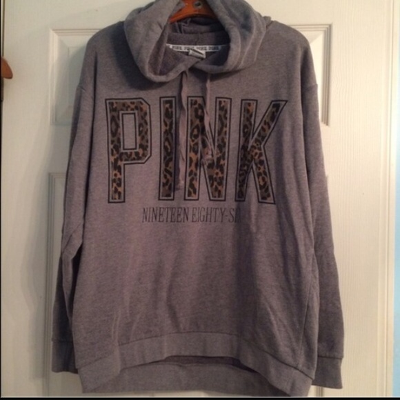 SOLD Rare VS leopard print boyfriend hoodie