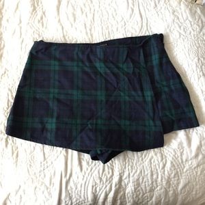 Plaid Skort