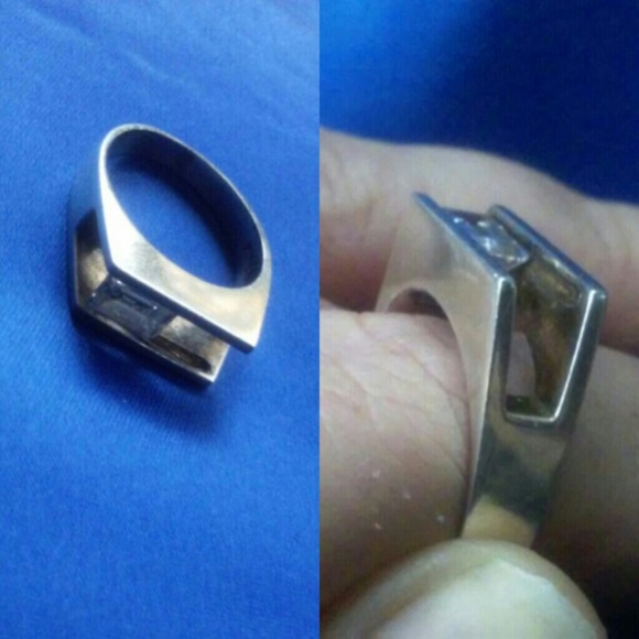 VINTAGE SLIDING GEM RING - Picture 2 of 4