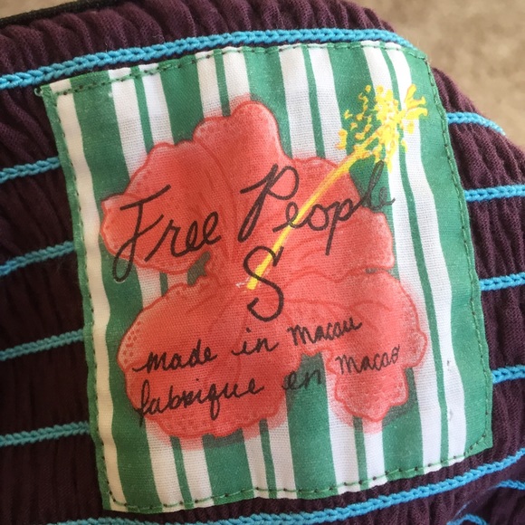 FP boho purple beaded summer top - Picture 4 of 4