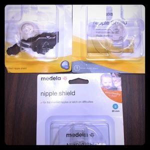 Nipple shield madela brand. 2 small and 1 medium.