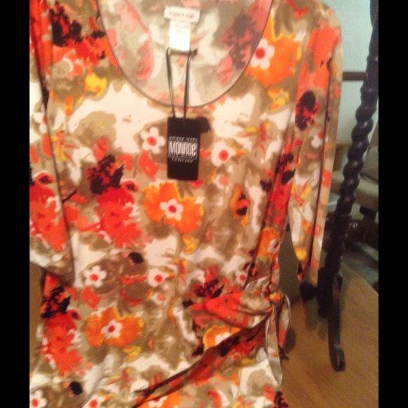 NWT multi colored peach/brown/beige - Picture 2 of 4