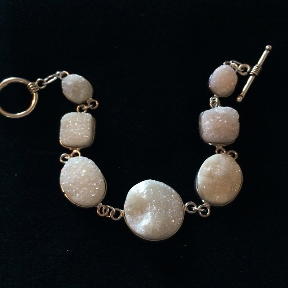 Amazing Silver Druzy bracelet - Picture 1 of 4