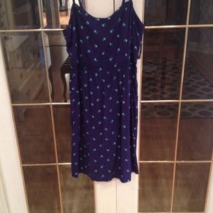 Old navy blue and green sun dress