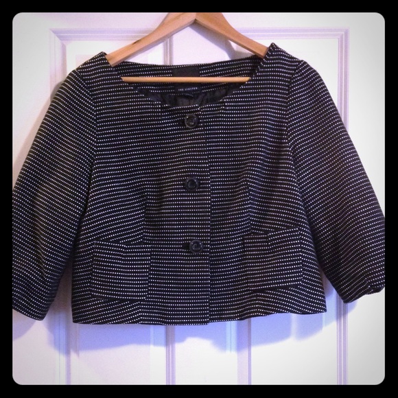 Black and white limited blazer