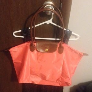 Large watermelon longchamp tote