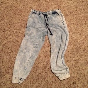 Hollister acid washed joggers