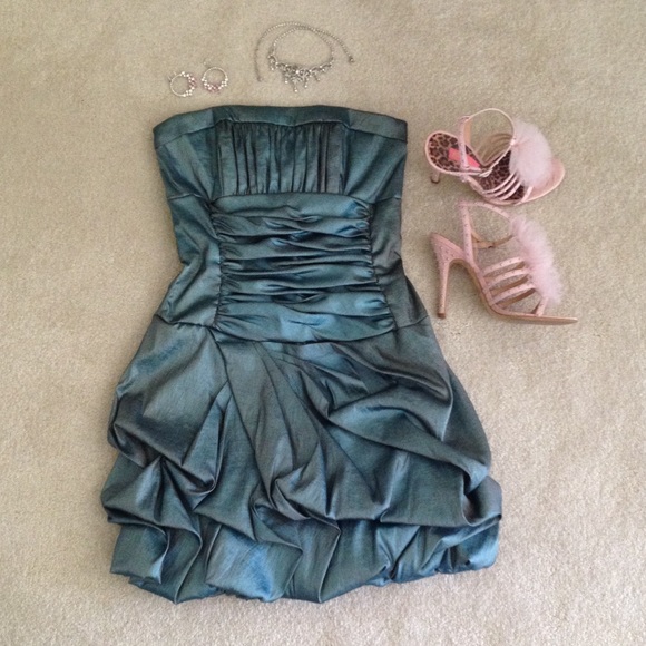 Mermaid Blue Jessica McClintock Cocktail Dress