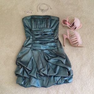 Mermaid Blue Jessica McClintock Cocktail Dress