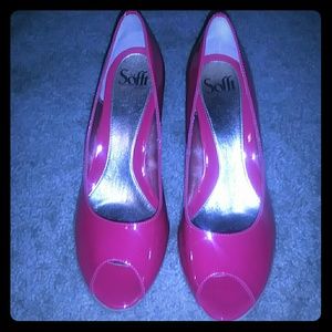 Sofft hot pink peep toes