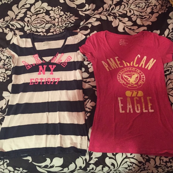 Two American eagle shirts