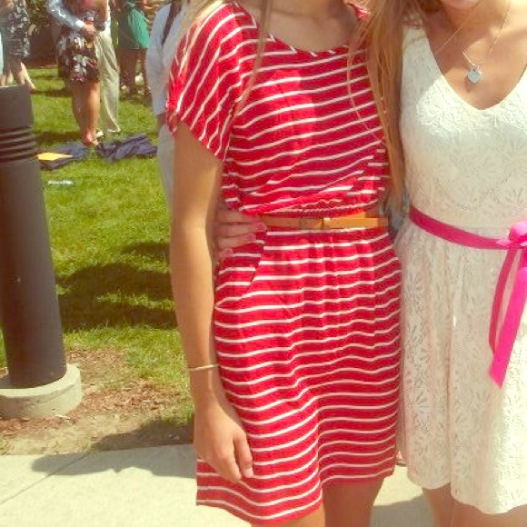 Forever 21 Dresses & Skirts - Red and White Striped Dress