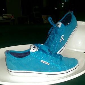 Women's Bright Blue Adidas Shoes