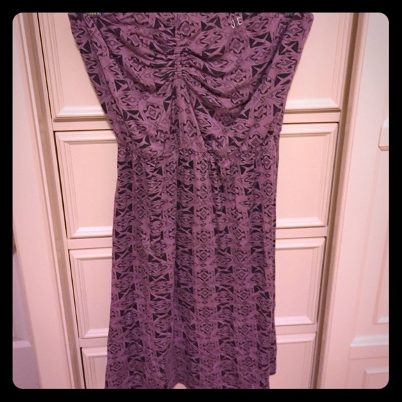 Tube top dress with tie at neck