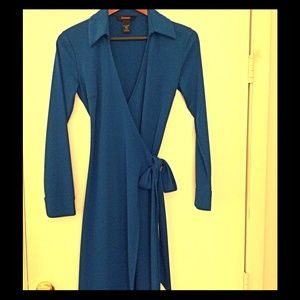 Express Royal blue Wrap dress