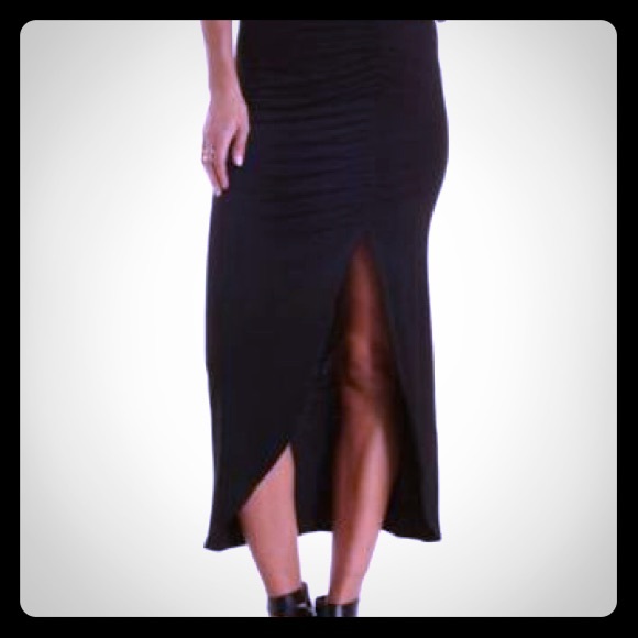 Black American eagle maxi skirt