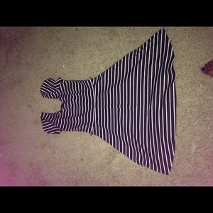 Cute Black and white striped dress.