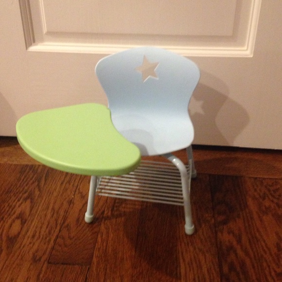 Chair with rotating desk