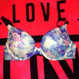 New Victoria's Secret Pink Galaxy Print Bra 34 B