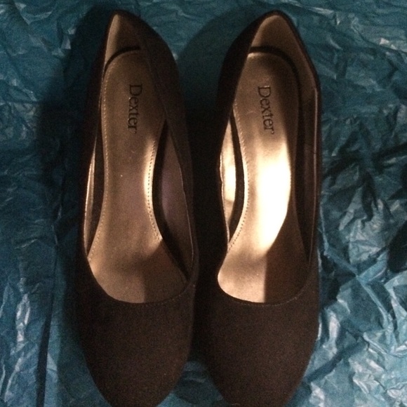 NEVER WORN Black Wedges