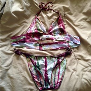 ☀️🌊👙 Lucky Brand tie dye string bikini