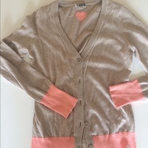 ROXY knit cardigan with heart on back