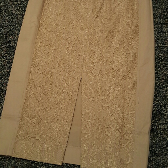 Victorias Secret High Waisted Pencil Skirt with Lace Back Panel, Size 4 - Picture 2 of 4