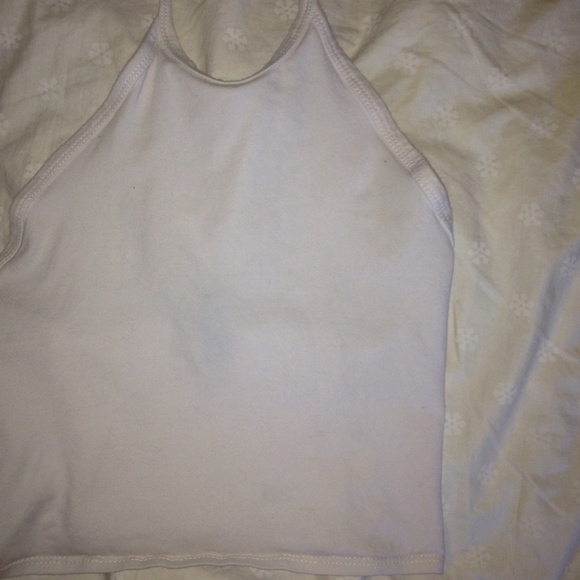 White halter top