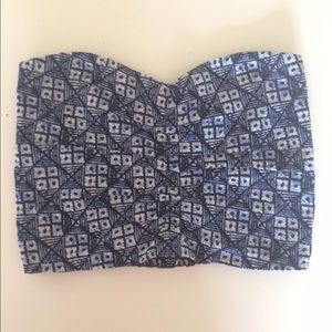 Joie crop top boho tube top