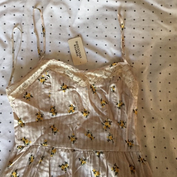 F21 floral linen sun dress, new with tags