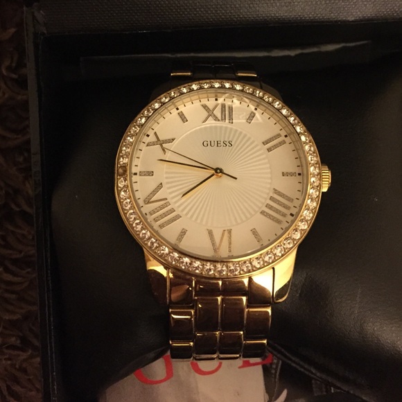 Beautiful gold guess watch