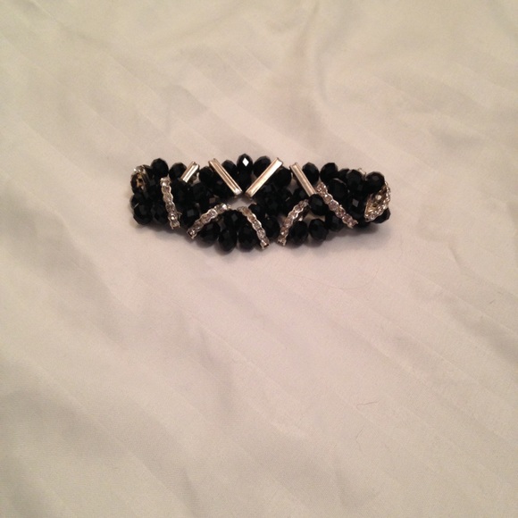 Black Rhinestone Stretch Bracelet✨Final Markdown - Picture 1 of 3