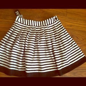 Black & white striped skirt