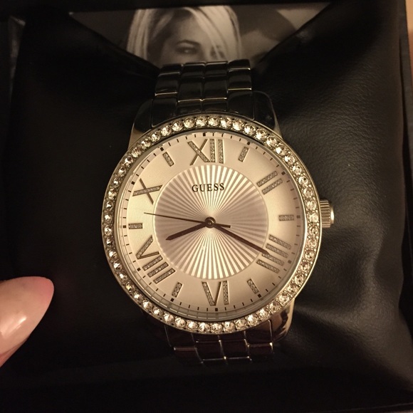 Silver guess watch