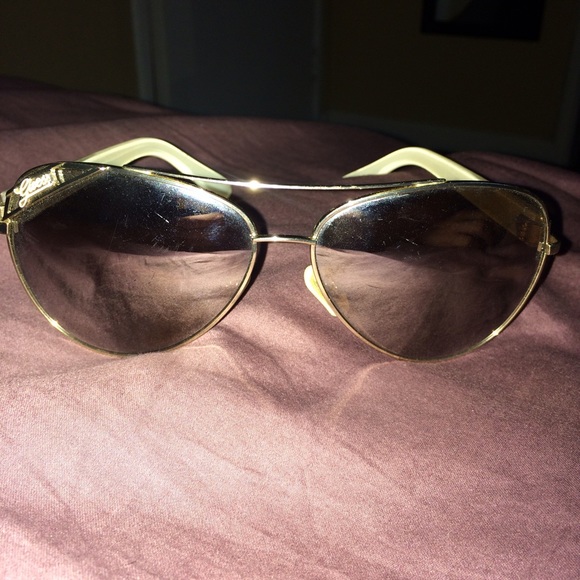 Guess Aviator Mirrored Sunglasses