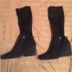 Black dress boots