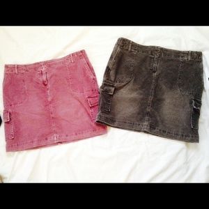 Stretch corduroy skirt bundle