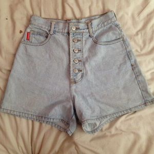 Vintage high waisted denim shorts