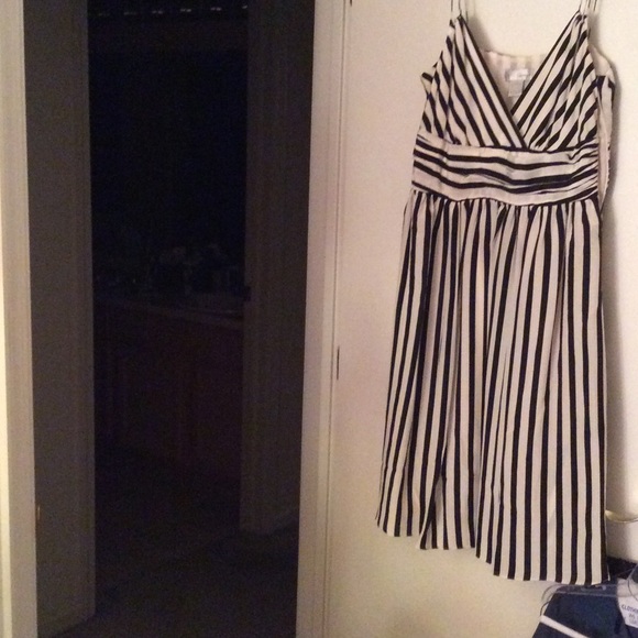 Black and white stripped dress