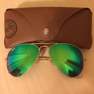 Ray-Ban Aviator Flash Lenses in Green