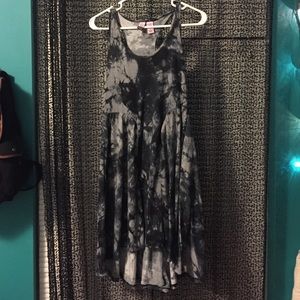 Tie dye flare dress