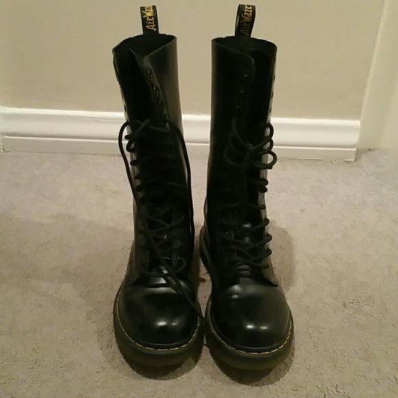 Tall black Doc Martens