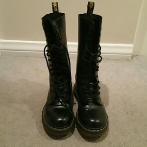 Tall black Doc Martens
